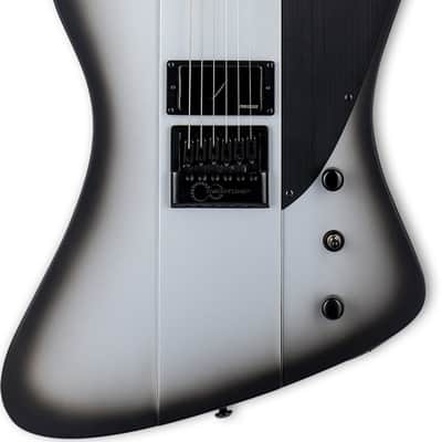 ESP LTD Phoenix-1000 Evertune Electric Guitar, Ebony Fingerboard, Silver Sunburst Satin image 1