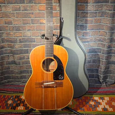 Vintage 1967 Epiphone FT-85 Serenader Natural w/ Original Chipboard Case image 1