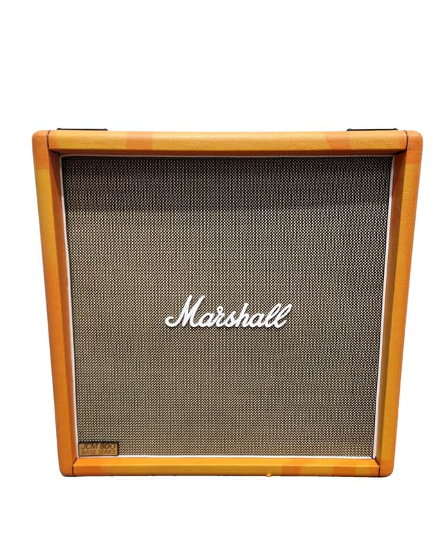 Marshall Bass Series 800 1984B 4X12 Bass Cabinet - Rare Orange Tolex Edition - Very Good image 1