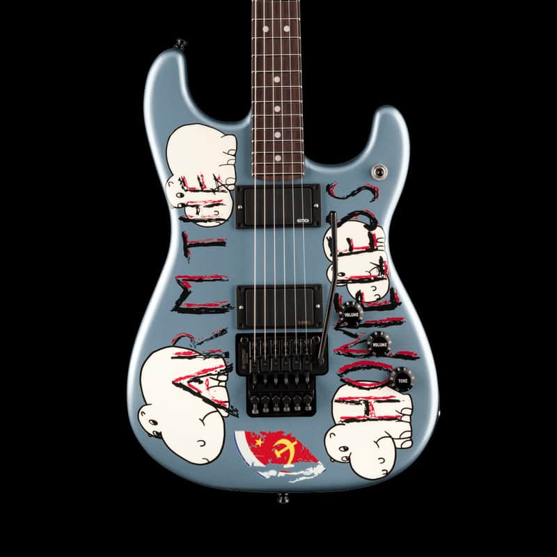 Fender Tom Morello "Arm The Homeless" Blue Ice Metallic With Case image 1