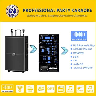 Singtronic Professional DSP Karaoke Speaker System w/ Mics + KTV USB Player image 3