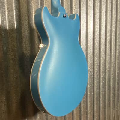 Westcreek Guitars 333 Semi Hollow Body Double Cutaway Blue #0018 Used image 9