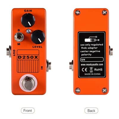 Mosky D250X Guitar Effect Pedal Preamp Overdrive Distortion Effects True Bypass image 6