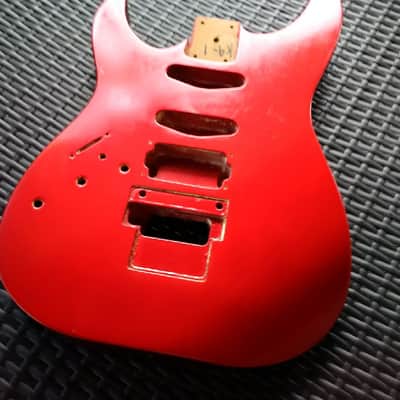 1987 Kramer Pacer Custom II Guitar body - Left Handed - Red image 11