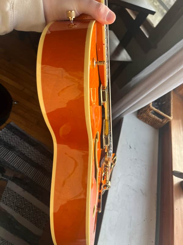 Gretsch G6120T-55 Vintage Select '55 Chet Atkins Hollow Body with Bigsby 2016 - Present - Vintage Orange Stain image 1