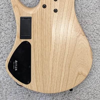 Mint Ibanez EHB1265MSNML Multi Scale Headless 5-String Bass - Natural Mocha image 4