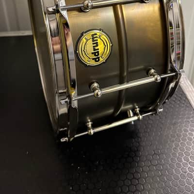 Ddrum Modern Tone 14"' x 7" Patina Snare Drum, Bare Knuckle Brawler - Weathered Brass image 2