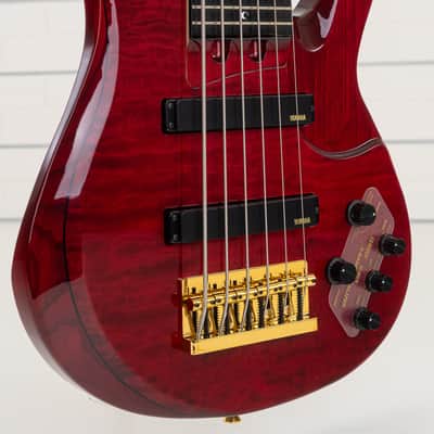 Yamaha TRBJP2 John Patitucci Signature 6-String Bass Guitar, Ebony Fingerboard, Trans Dark Red image 13
