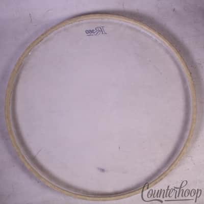 *Rogers 18" R360 Bass Drum Batter/Resonant Head Opaque White Bop USA Vintage 60s image 3
