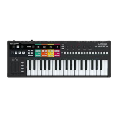 Arturia KeyStep Pro Black Edition Hardware Keyboard Controller with 37 Keys, Compact Size, OLED Display, and Analog Lab Intro and Ableton Live Lite Software