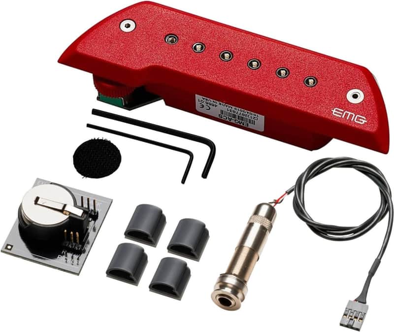 EMG ACS Acoustic Guitar Soundhole Pickup - RED image 1