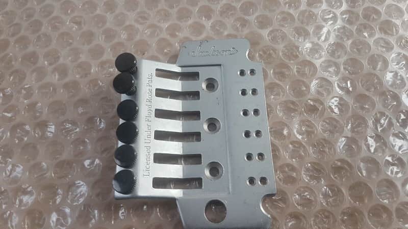 90's JACKSON FLOYD ROSE TREMOLO BASE  SATIN CHROME image 1