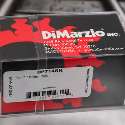 DiMarzio DP714BK Titan 7 String Bridge Humbucker - Black / Nickel Pole Pieces image 2