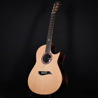 Morris S-107III Auditorium Cedar w/ Rosewood Japanese Handcrafted Fingerstyle Acoustic (2301016) image 10