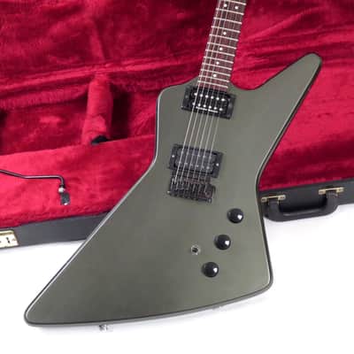 1983 Hamer Blitz Guitar - Pewter Dark Green Metallic - Sustain Block Tremolo, Original Hardshell Case image 1