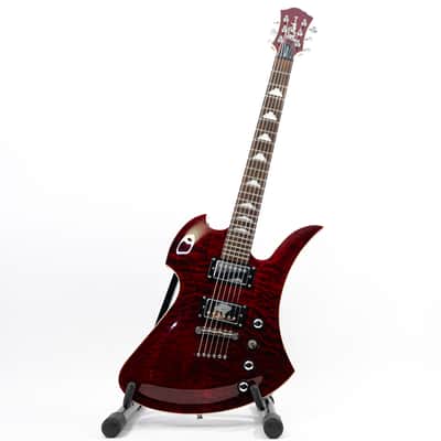 2011 B.C. Rich Mockingbird Masterpiece Translucent Red w/ Quilted Maple Top, Padded Gigbag image 2