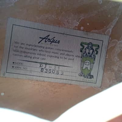 Argus DJ-23 Solid Carve L5 Jazz Archtop Hidesato Shiino ( Vestax Angelico ) 1980 3,0kg image 10