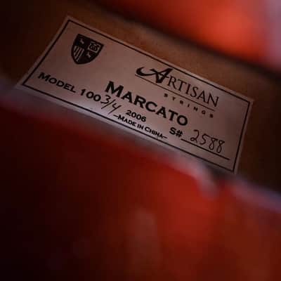 Artisan Strings Marcato Model 100 3/4 Violin Outfit w/ Bow & Hard Case – 2006 – Used, Good Condition image 2