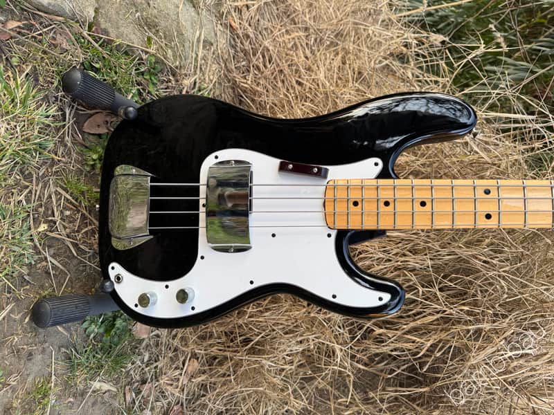 1979 Fender International Series Precision Bass - Cathay Ebony - Maple Fretboard - OHSC image 1