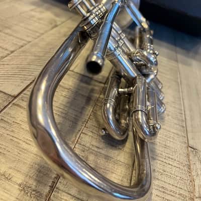 1904 Conn Conqueror Cornet – Silver Plate – Engraved “Exchanged for a Buescher” – King Case image 11