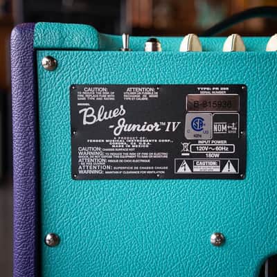 Fender Limited Edition Blues Junior IV - Two Tone Purple/Seafoam image 10