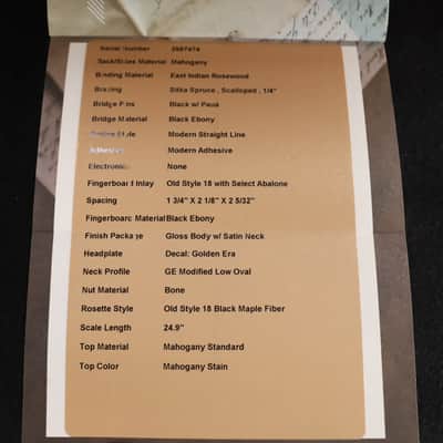 Martin Custom Shop Grand 00 Acoustic Guitar - Natural ALL Mahogany 474 image 7