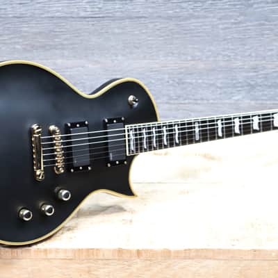 ESP LTD EC-1000 Deluxe Vintage Black w/EMG Pickups Electric Guitar w/Bag #W11040621 image 9
