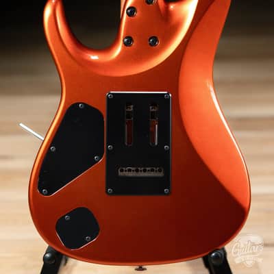 Ibanez AZ2402 Prestige HH Roasted Maple Neck w/ Case – Roadster Orange Metallic image 7