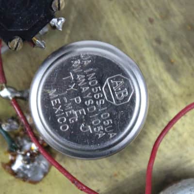 1973 Vintage Gibson L6-S Control Plate Assembly (Original Rotary Switch, Allen-Bradley Pot &Resistor, Pot, Jack, Plate) 1970s Early Norlin Era image 6