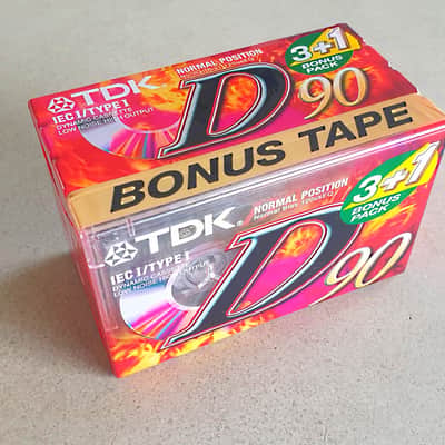 TDK D 90 Normal Position Type I Audio Cassette 4-Pack NEW OLD STOCK image 5