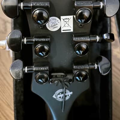 Epiphone Les Paul Nightfall 2010 Ebony w/ Floyd Rose, EMG-HZ Pickups & Epiphone Hard Case image 4