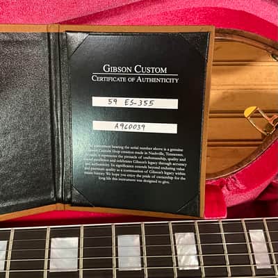 Gibson Custom 1959 ES-355 Electric Guitar - Pale Blue Gloss image 8