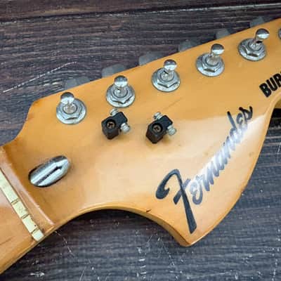 70s FERNANDES Burny Custom FST-70 Stratocaster Type Neck Made in Japan as is image 4
