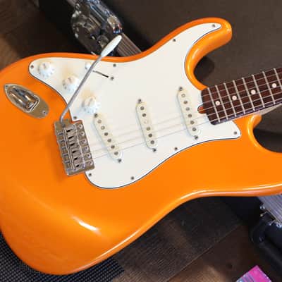 Lefty! 2019 D'Pergo Aged Vintage Classic Limited Brazillian Electric Guitar Orange + HSC image 2