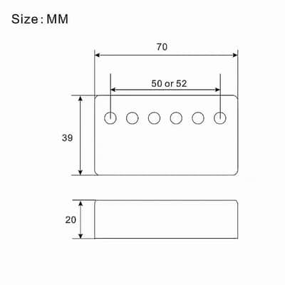 52/50mm Owl Top Guitar Humbucker Pickups Covers Set in Chrome image 5