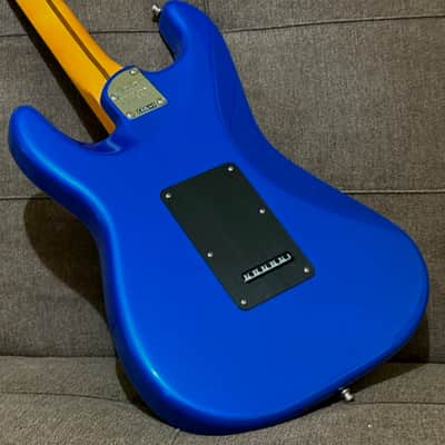 Fender American Ultra II Stratocaster with Fender Premium Hardshell Case and all Case Candy -  2024 Model in Noble Blue with Ebony Fretboard image 5