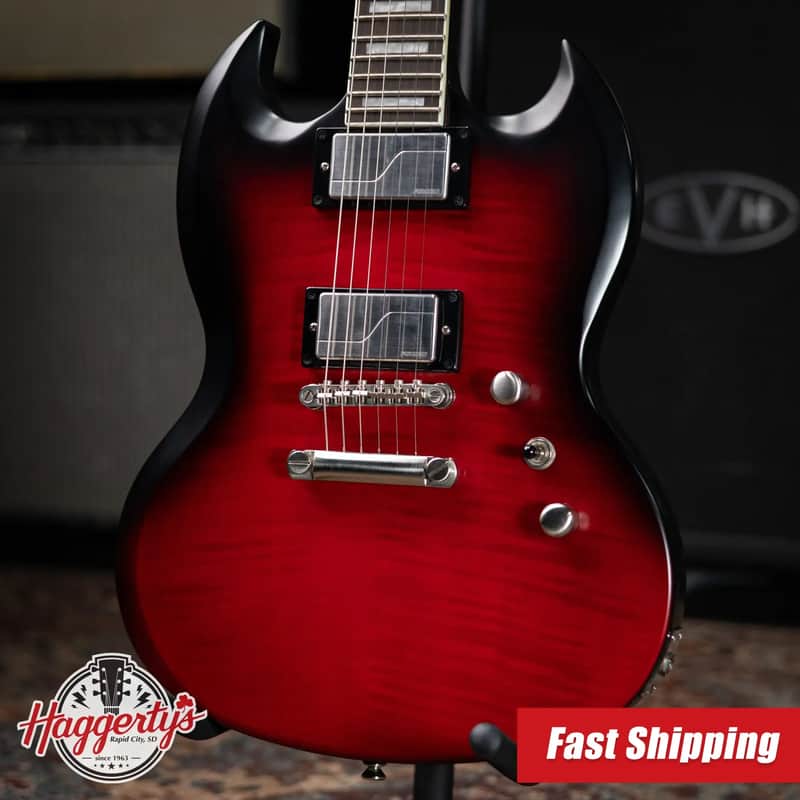 Epiphone SG Prophecy Electric Guitar - Red Tiger Aged Gloss with Hardshell Case - Used image 1