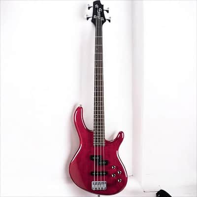 Cort Action Bass Plus TR 4-String - Trans Red; an affordable bass guitar with quality materials, components and craftsmanship image 2
