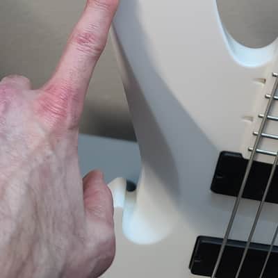 Mars DC-3 USA Headless bass RARE! Kubicki style tuning system! - White image 4