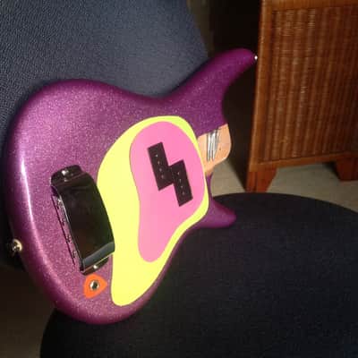 Ibanez Mikro Bass body project purple sparkle, neck pickup only 9.47k, bridge & bridge cover, string image 1