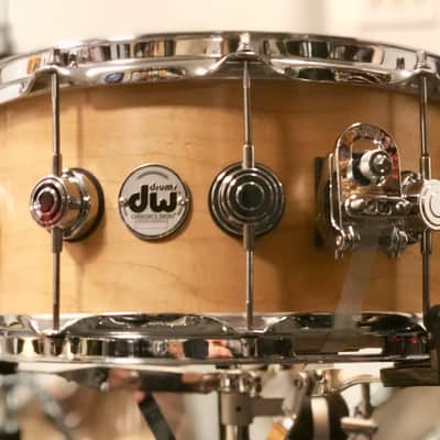DW Collector's Series "10&6" Maple Snare Drum - 14x7 - Natural Satin (Used) image 9