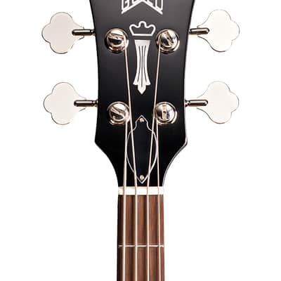 Guild Starfire Bass - Black - Single pickup - Semi-Hollow Body Bass Guitar image 7