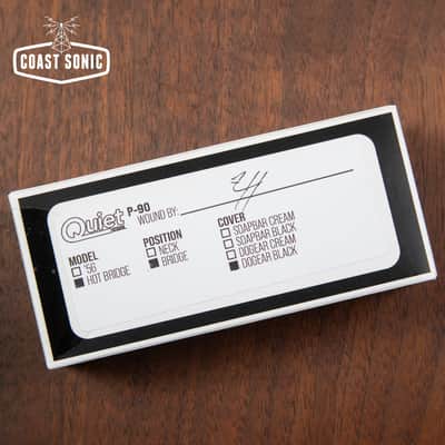 Mojotone Quiet Coil P-90 Dogear Hot Bridge Pickup - Black