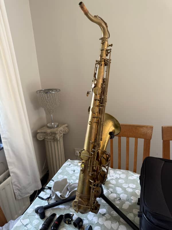 Eastman ETS652-RL 52nd Street Bb Tenor Saxophone 2022 - Present - Aged Unlacquered Brass image 1