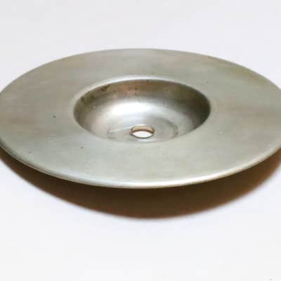 Greeko 3.5" (Chime) Cymbal with Chrome Plated Walburg & Auge Holder, Traps Era, 1920s -30s / INSPECTED & TESTED image 3