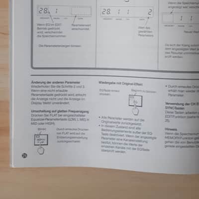 Sony MU-R201 Digitaler Hallverstarker Bedienungsanleitung German Manual 1987 image 4