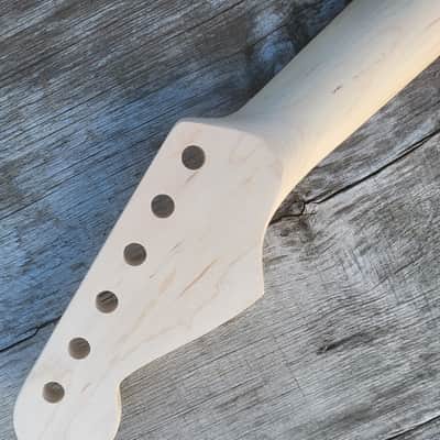 21 fret classic Guitar Neck Replacement, Stainless Steel Frets, bone nut image 6