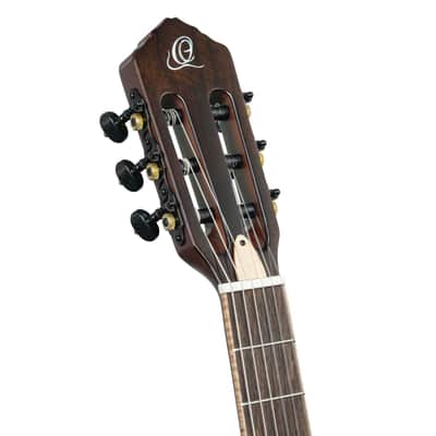 Ortega RTPDLX-ACA TourPlayer Series Solid Okoume Body Slim Neck Nylon 6-String Acoustic-Electric Guitar w/Gig Bag image 14