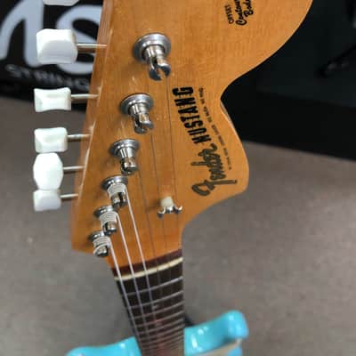 1966 Fender Mustang Guitar Daphne Blue w/ Rosewood Fretboard image 24