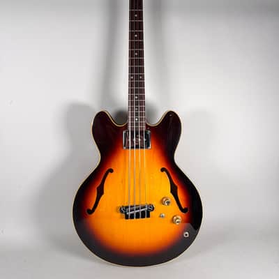 1967 Gibson EB-2 Bass Guitar Sunburst Finish w/Soft Shell Case image 1